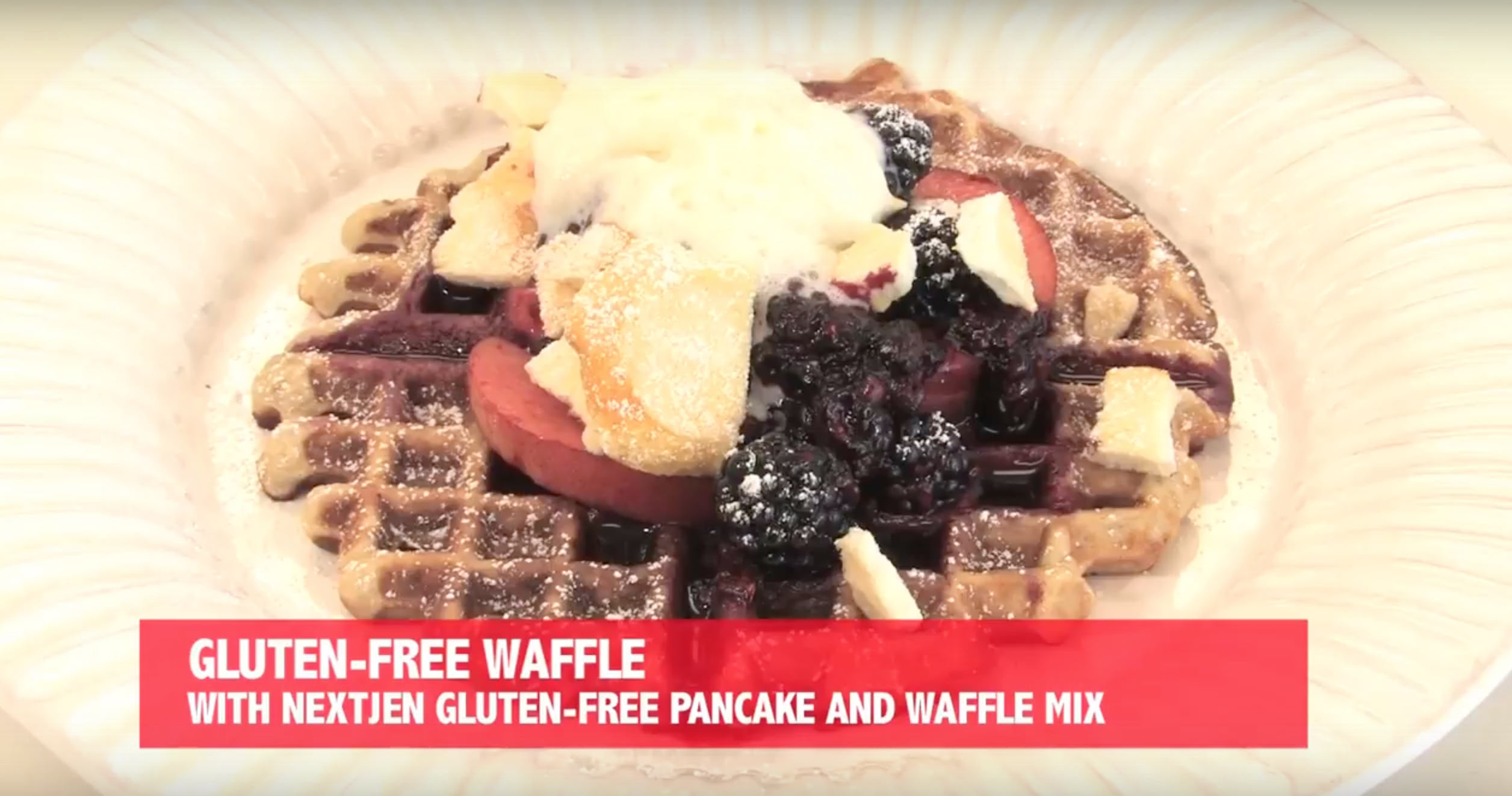 Nextjen Gluten-Free Vanilla Waffles NextJen Artisan Gluten-free Vanilla Bean Cake Mix