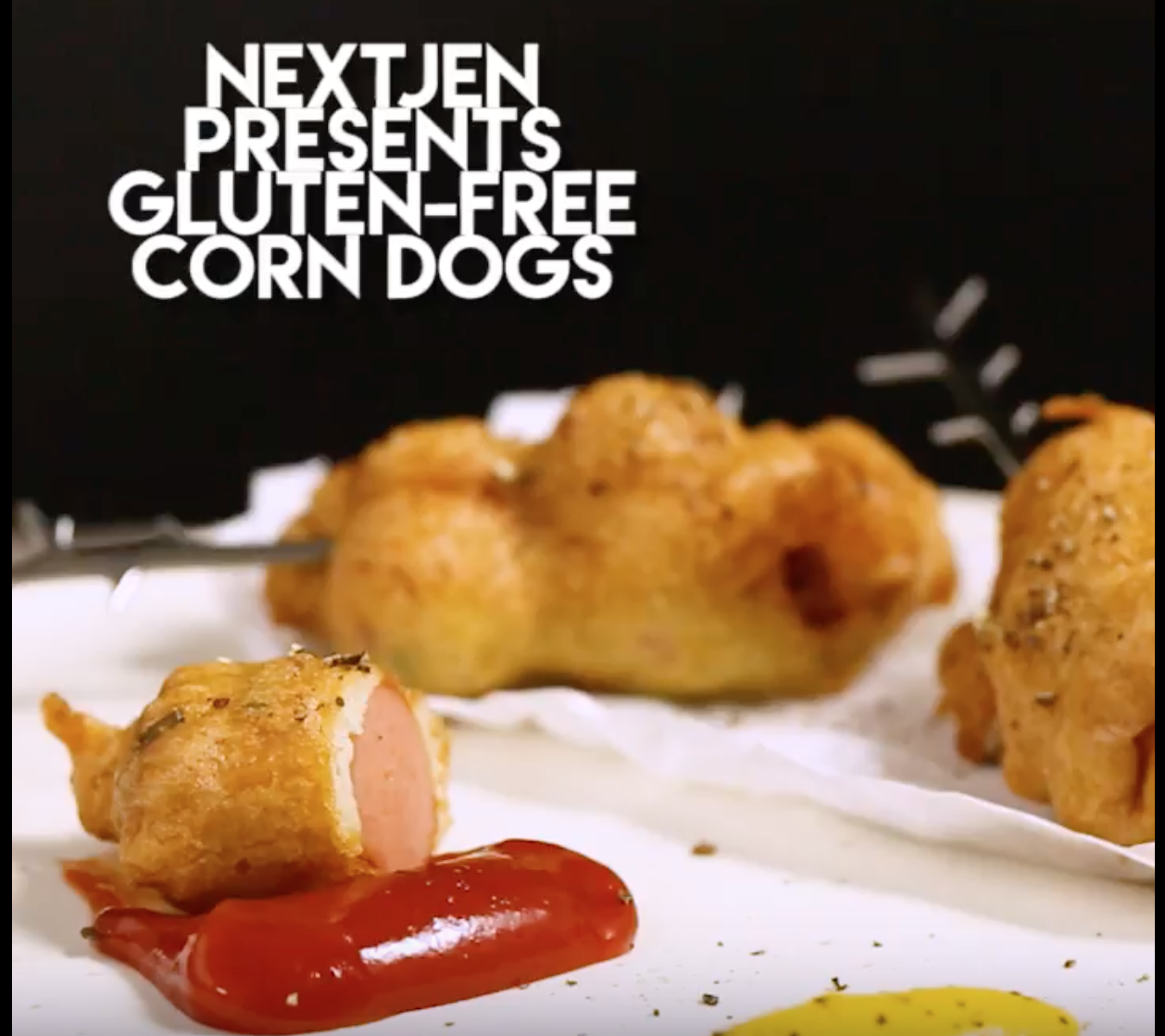 Nextjen Gluten-Free Corn Dogs Made With Artisan Sprouted Buckwheat Pancake & Waffle Mix