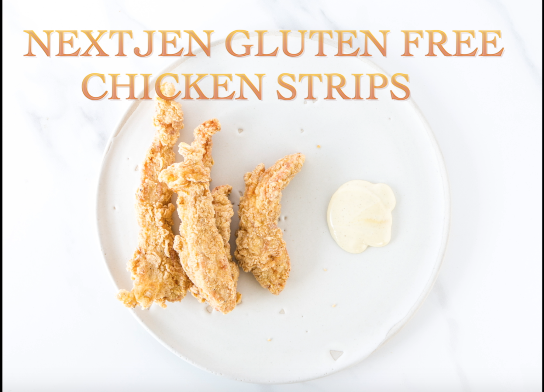 NextJen Gluten-Free Chicken Strips made with Nextjen Gluten Free Artisan Fried Chicken Mix